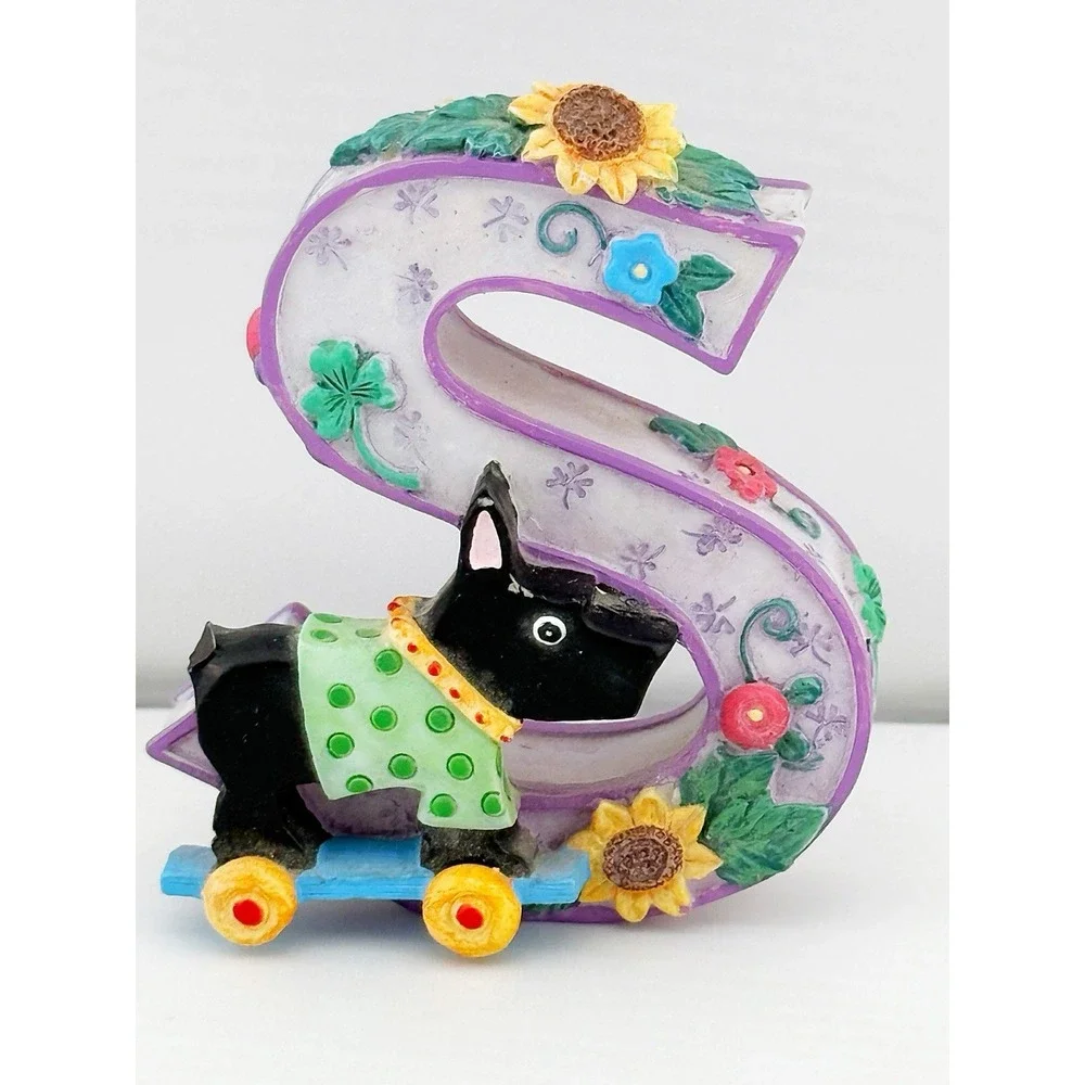 Vintage 1999 Mary Engelbreit Scottie S Shelf Sitter. Callouts See Description